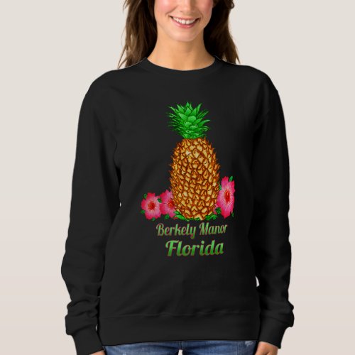 Berkely Manor Florida Pineapple Floral Sweatshirt