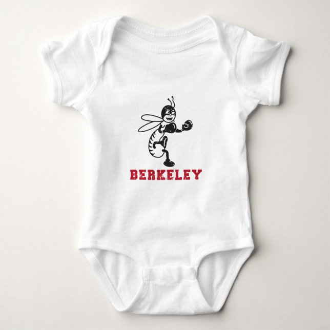 Berkley High School Old Logo Baby Bodysuit (Front)