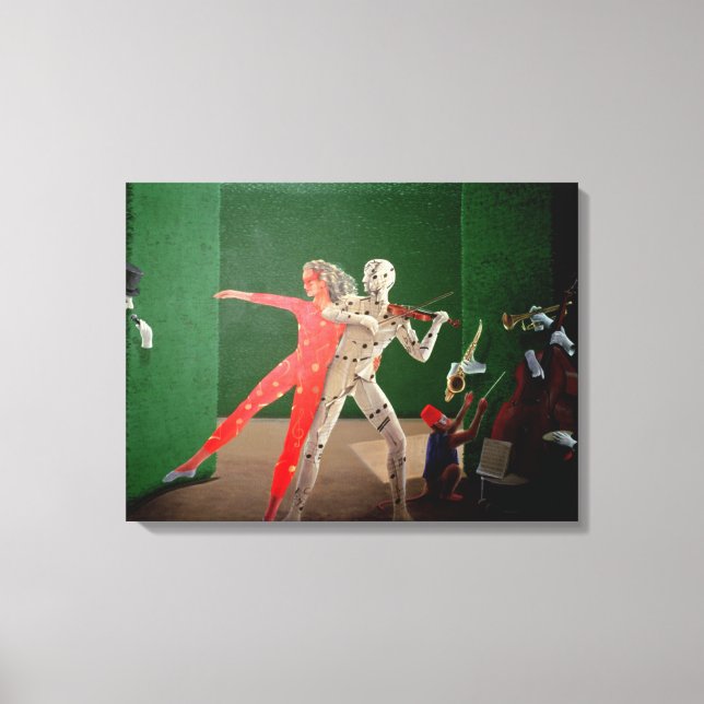 Berkley Hotel Murals - 2 Canvas Print (Front)