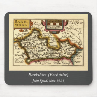 Berkshire Barkshire County England Antiquarian Map Mouse Pad