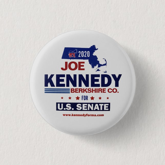 Berkshire County for Joe Kennedy 2020 Button (Front)