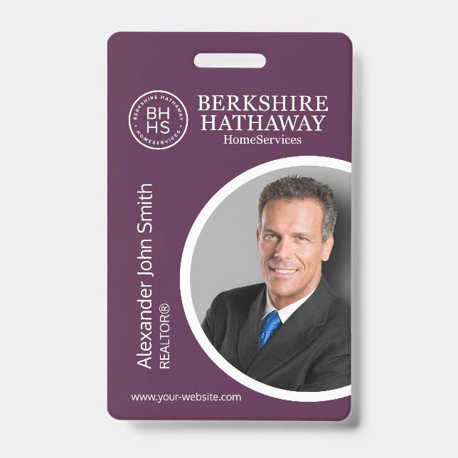 Berkshire Hathaway ID Card Badge (Front)