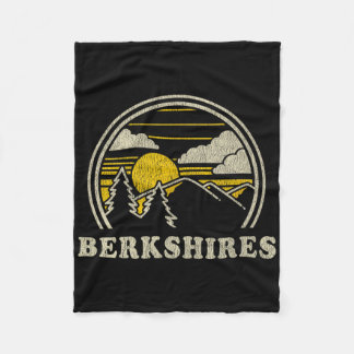 Berkshires Machusetts Ma T Shirt Vintage Hiking Mo Fleece Blanket