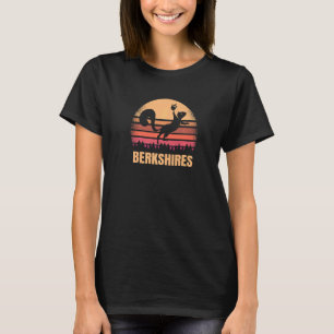 Berkshires Massachusetts Squirrel Vintage Ma Retro T-Shirt