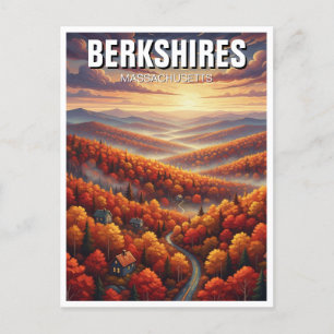 Berkshires Massachusetts Travel Postcard