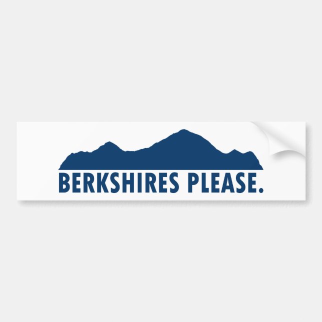 Berkshires Please Bumper Sticker (Front)