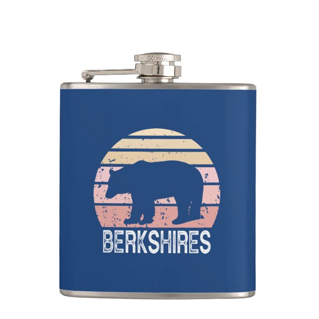 Berkshires Retro Bear Flask (Front)
