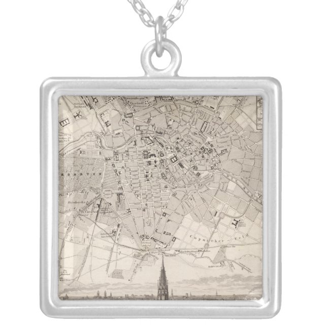 Berlin 2 silver plated necklace (Front)