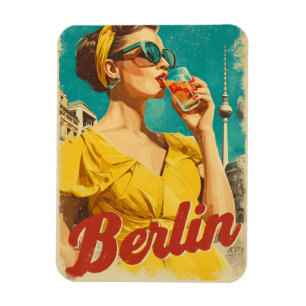 Berlin 50s retro  magnet