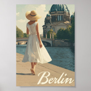 Berlin 50s vintage poster