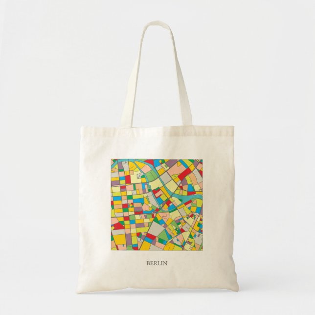 Berlin Abstract Tote Bag, Berlin Bag (Front)