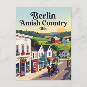 Berlin Amish Country Ohio Postcard