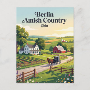 Berlin Amish Country Ohio Postcard