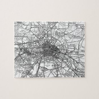 Berlin And Surrounding Areas Map(1911) Jigsaw Puzzle by Alleycatshirts at Zazzle