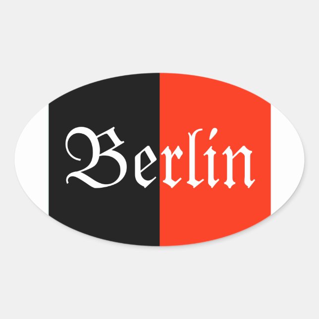 Berlin Army of Occupation Medal Oval Sticker (Front)