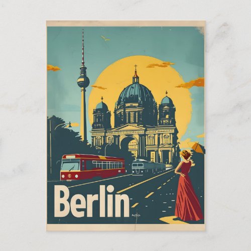 Berlin Art Deco Postcard