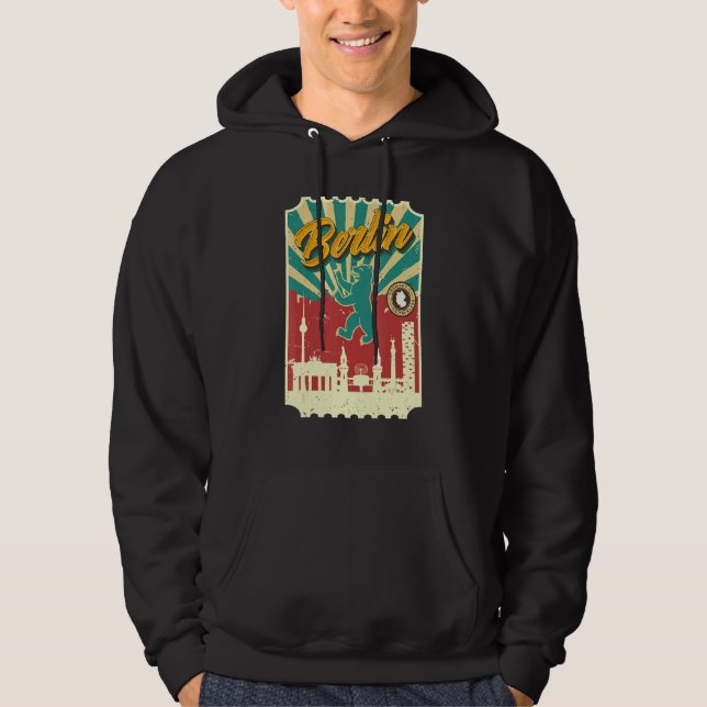 Berlin  At Alexanderplatz Berlin Bear Boy Germany Hoodie (Front)