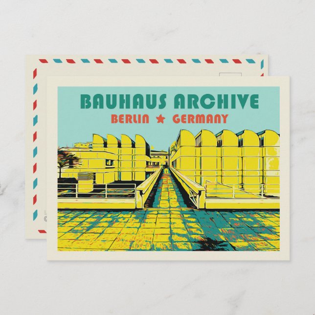 Berlin, Bahaus Archive, Germany Postcard (Front/Back)