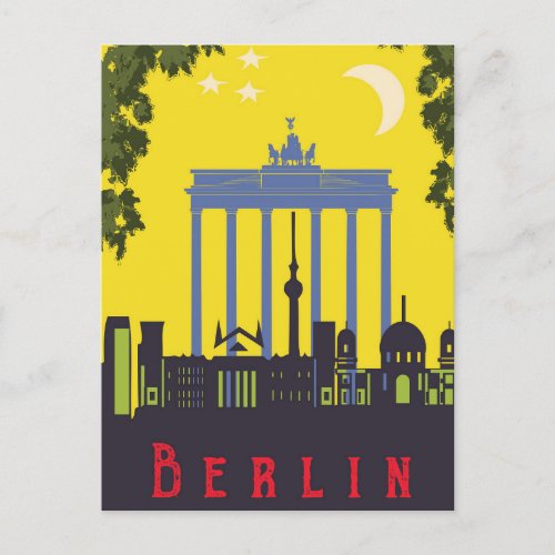 Berlin brandenburg gate Germany Postcard