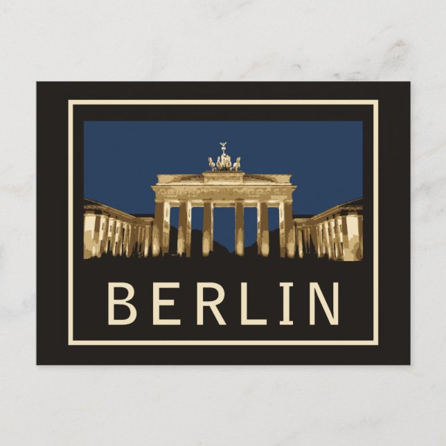 Berlin Brandenburg Gate Postcard (Front)