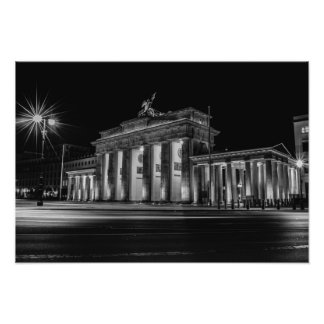 Berlin Brandenburger Tor at night Photo Print