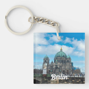 Berlin Cathedral and TV tower in Berlin, Germany Keychain