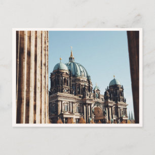 Berlin Cathedral by the Spree River at Night Postcard