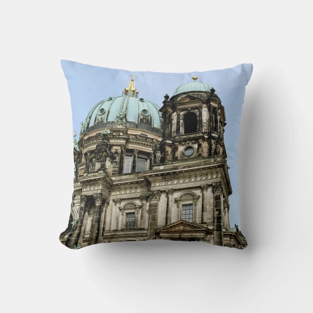 Berlin Cathedral Throw Pillow (Front)