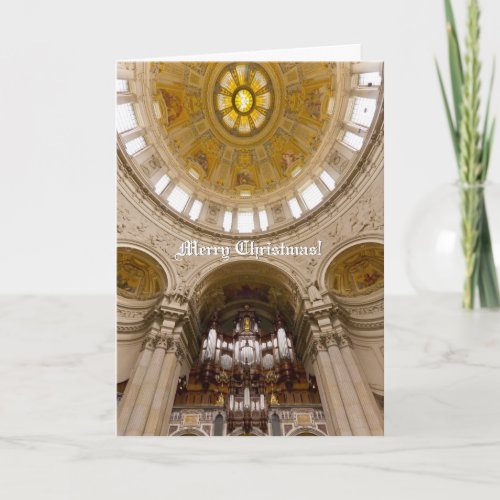 Berlin Cathedral vertical Christmas card