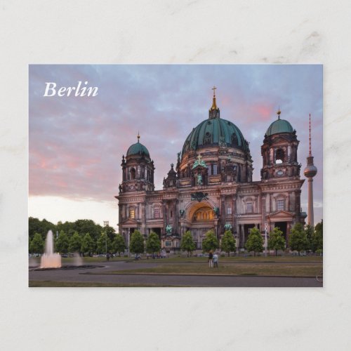 Berlin Cathedral with Television Tower and Lustgar Postcard