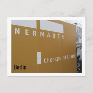Berlin Checkpoint Charlie Postcard