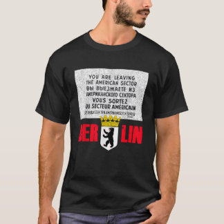 Berlin Checkpoint Charlie Sign T-Shirt