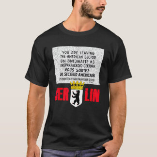 Berlin Checkpoint Charlie Sign T-Shirt