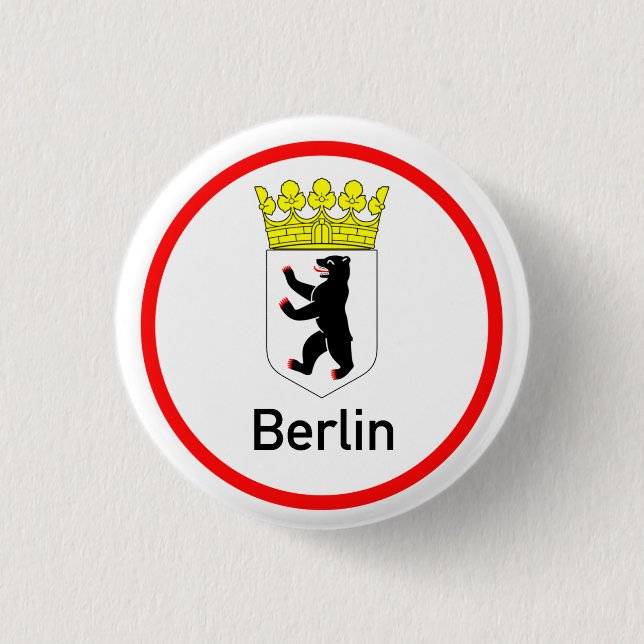 Berlin city coat of arms button (Front)