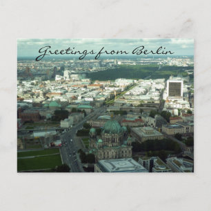berlin city greetings postcard