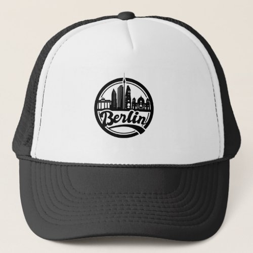 Berlin City Logo T Shirt Trucker Hat