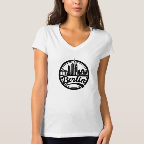 Berlin City Logo Women Jersey T Shirt