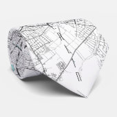 Berlin City Map, Black, White and Blue Neck Tie | Zazzle