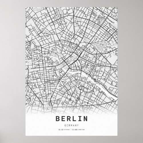 Berlin City Map Poster