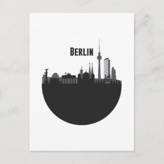 Berlin City of Silhouette Postcard