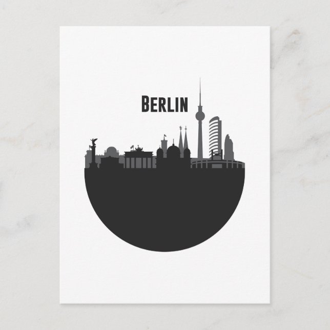 Berlin City of Silhouette Postcard (Front)