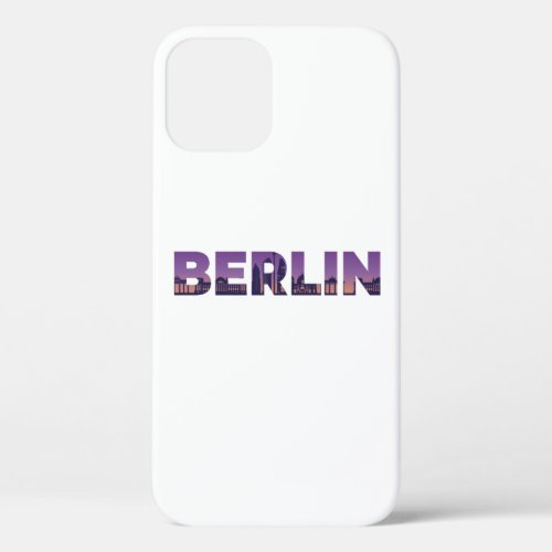 Berlin city skyline design iPhone 12 case