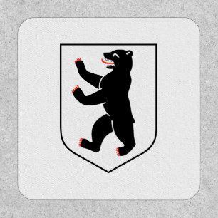 Berlin city symbol germany flag bear emblem patch