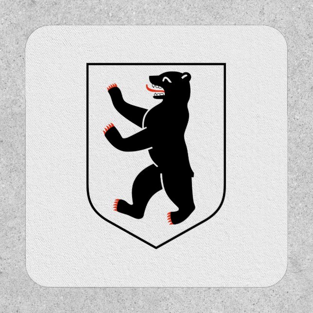 Berlin city symbol germany flag bear emblem patch (Front)