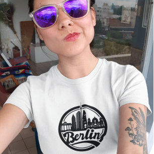 Berlin City Vintage City Silhouette T-Shirt
