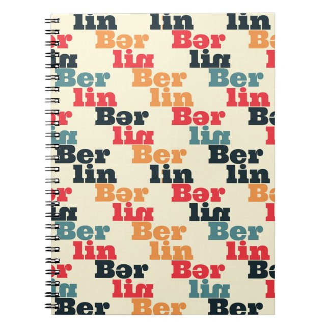Berlin creative pattern. notebook (Front)