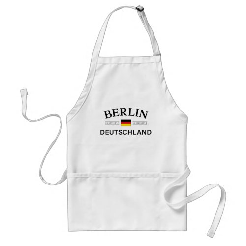 Berlin Deutschland Coordinates German Adult Apron