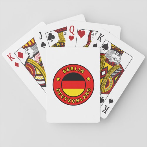 Berlin Deutschland Poker Cards