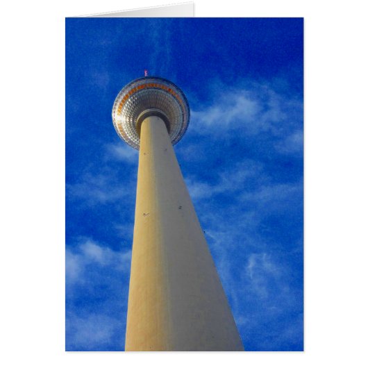 berlin fernsehturm blue cards (Front)