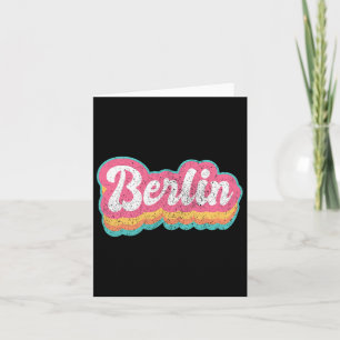 Berlin First Name Girl Vintage 70s 80s Personalize Card